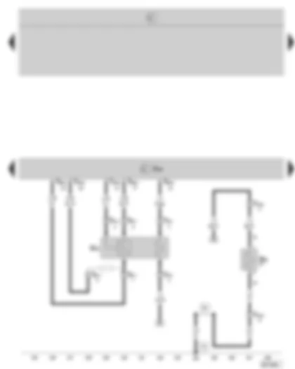 Wiring Diagram  SKODA OCTAVIA II 2008 - Diesel direct injection system control unit - lambda probe - heating resistor for crankcase ventilation
