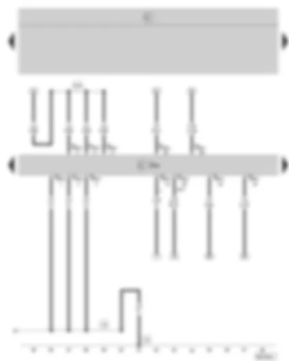 Wiring Diagram  SKODA OCTAVIA II 2008 - Diesel direct injection system control unit