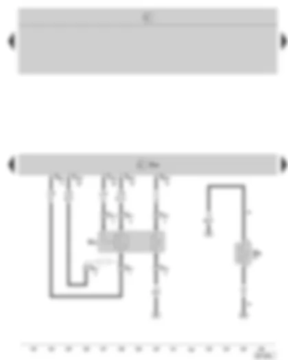 Wiring Diagram  SKODA OCTAVIA II 2008 - Diesel direct injection system control unit - lambda probe - heating resistor for crankcase ventilation