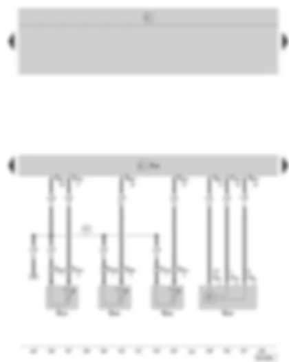 Wiring Diagram  SKODA OCTAVIA II 2008 - Diesel direct injection system control unit - exhaust gas pressure sensor -1- - exhaust gas temperature sender -1- exhaust gas temperature sender -3- - exhaust gas temperature sender -4-