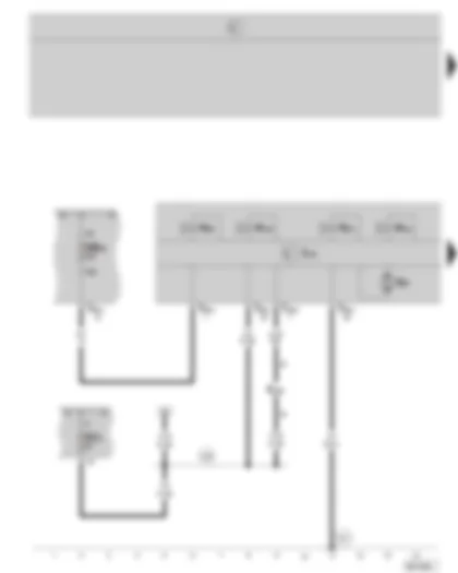 Wiring Diagram  SKODA OCTAVIA II 2008 - ABS control unit with TCS - E-Box - fuse holder - (valid for 2.0 ltr./147 kW)