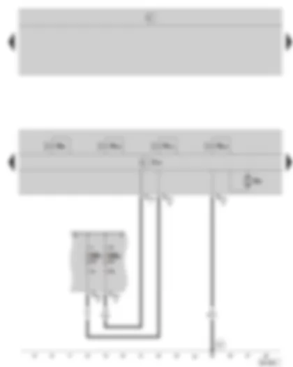 Wiring Diagram  SKODA OCTAVIA II 2008 - ABS control unit with EDS and TCS/ESP - E-Box - (not valid for 2.0 ltr./147 kW)
