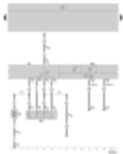 Wiring Diagram  SKODA OCTAVIA II 2008 - Air conditioning system control unit - fresh air blower - (valid for vehicles with Climatic)