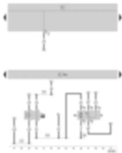 Wiring Diagram  SKODA OCTAVIA II 2008 - Additional heater control unit - fuel pump relay for additional heater - fuel pump