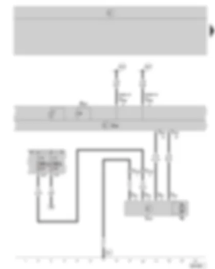Wiring Diagram  SKODA OCTAVIA II 2008 - Climatronic control unit - fresh air blower control unit - fresh air blower - fuse holder