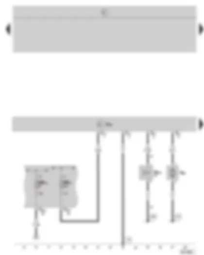 Wiring Diagram  SKODA OCTAVIA II 2008 - Additional heater control unit - heater coolant shut-off valve - metering pump - E-Box