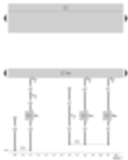 Wiring Diagram  SKODA OCTAVIA II 2008 - Diesel direct injection system control unit - charge pressure control solenoid valve - fuel pressure regulating valve - fuel metering valve