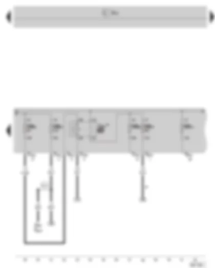 Wiring Diagram  SKODA OCTAVIA II 2012 - Secondary air pump relay - E box