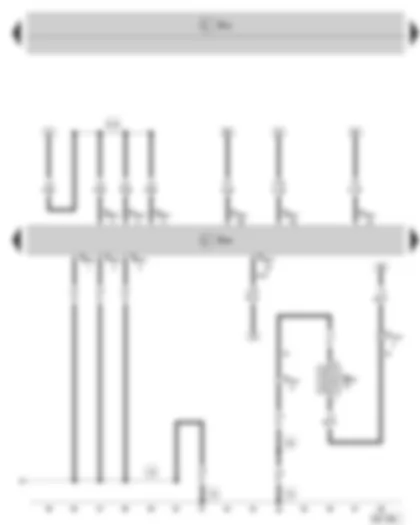Wiring Diagram  SKODA OCTAVIA II 2010 - Diesel direct injection system control unit - heating resistor for crankcase ventilation