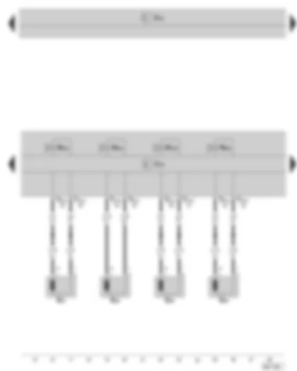 Wiring Diagram  SKODA OCTAVIA II 2010 - ABS control unit with EDL and TCS/ESP - speed sensor