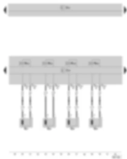 Wiring Diagram  SKODA OCTAVIA II 2010 - ABS control unit with EDL and TCS/ESP - speed sensor