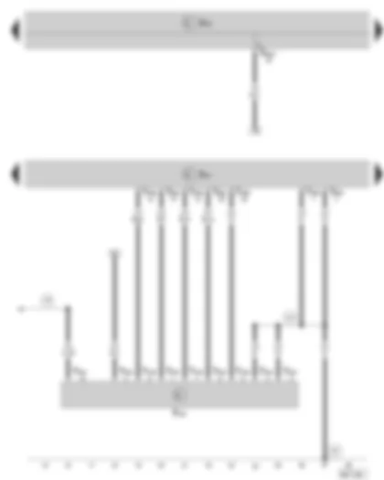 Wiring Diagram  SKODA OCTAVIA II 2012 - Automatic gearbox control unit - Multi-function switch