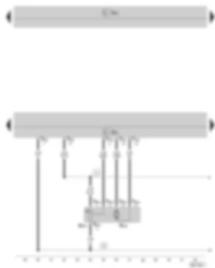 Wiring Diagram  SKODA OCTAVIA II 2010 - Air conditioning system control unit - front air distribution control motor