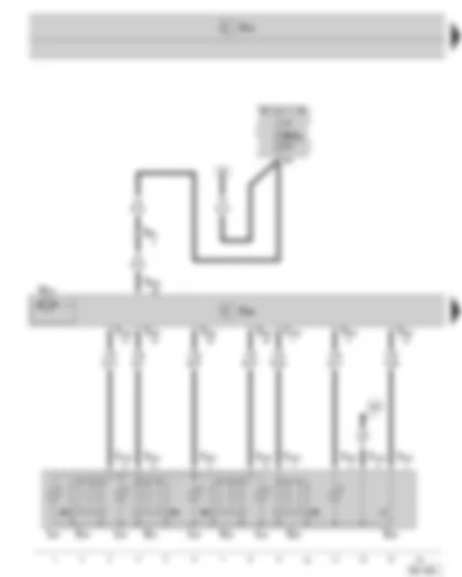 Wiring Diagram  SKODA OCTAVIA II 2013 - Door control unit - driver side - central switch for window regulators - window regulator motor - driver side - fuse holder
