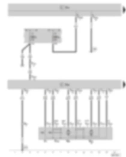 Wiring Diagram  SKODA OCTAVIA II 2013 - Door control unit - driver side - central locking lock unit - driver side - fuse holder