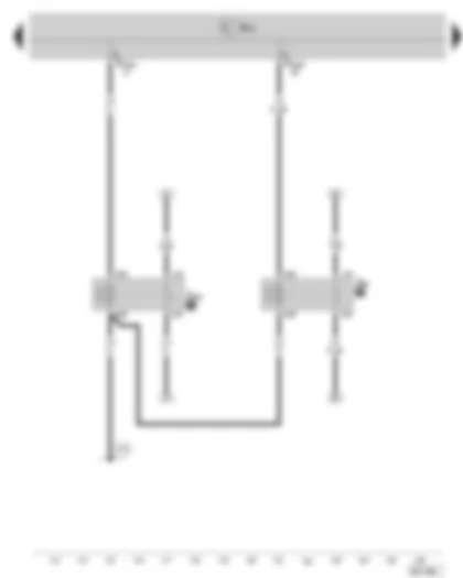 Wiring Diagram  SKODA OCTAVIA II 2010 - Terminal 15 voltage supply relay - X contact relief relay