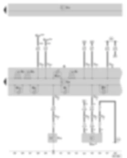 Wiring Diagram  SKODA OCTAVIA II 2012 - Dash panel insert - warning lamps - fuel gauge - rev. counter - speedometer - oil pressure switch for reduced oil pressure - oil level/oil temperature sender