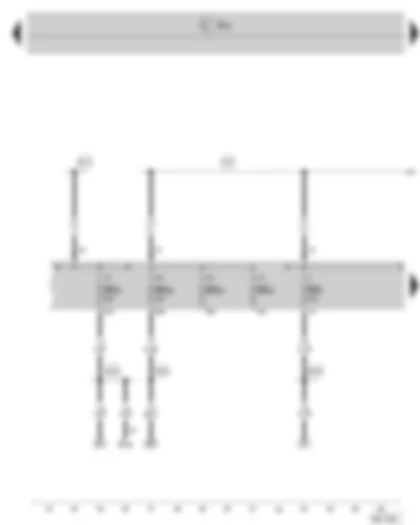 Wiring Diagram  SKODA OCTAVIA II 2013 - Fuse holder
