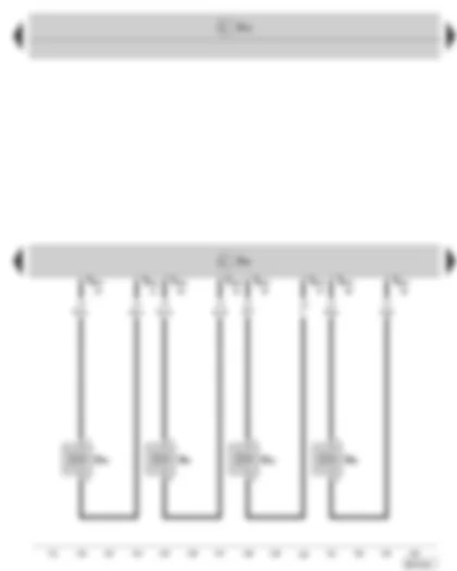 Wiring Diagram  SKODA OCTAVIA II 2012 - Simos control unit - injection valves