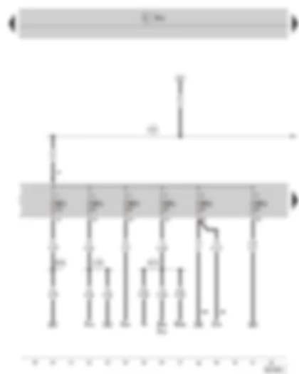 Wiring Diagram  SKODA OCTAVIA II 2011 - Fuse holder