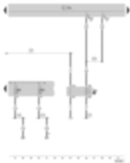 Wiring Diagram  SKODA OCTAVIA II 2013 - Terminal 50 voltage supply relay - fuse holder