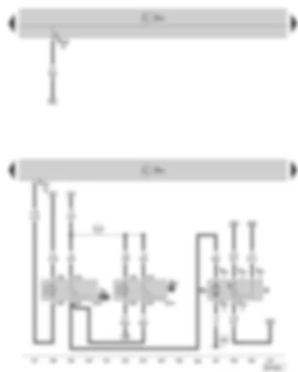 Wiring Diagram  SKODA OCTAVIA II 2011 - Engine control unit - fuel gauge sender - fuel pump - fuel pump relay - fuel supply relay