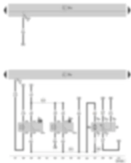 Wiring Diagram  SKODA OCTAVIA II 2011 - Simos control unit - fuel gauge sender - fuel pump - fuel pump relay - fuel supply relay