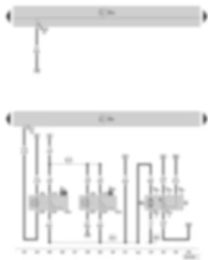 Wiring Diagram  SKODA OCTAVIA II 2011 - Simos control unit - fuel gauge sender - fuel pump - fuel pump relay - fuel supply relay