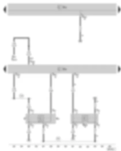 Wiring Diagram  SKODA OCTAVIA II 2011 - Motronic control unit - brake pedal switch - clutch position sender