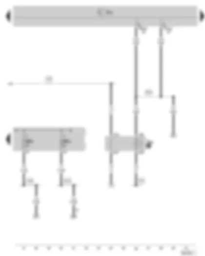 Wiring Diagram  SKODA OCTAVIA II 2011 - Terminal 50 voltage supply relay - fuse holder