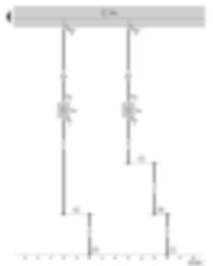 Wiring Diagram  SKODA OCTAVIA II 2013 - Left fog light bulb - right fog light bulb