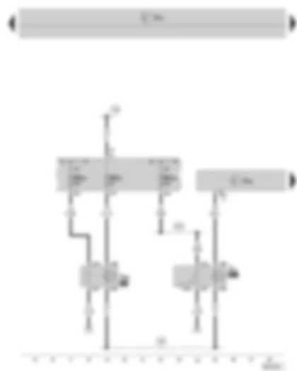 Wiring Diagram  SKODA OCTAVIA II 2011 - Additional heater control unit - fresh air blower relay - auxiliary heater operation relay - fuse holder