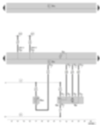 Wiring Diagram  SKODA OCTAVIA II 2012 - Air conditioning system control unit - temperature flap control motor - evaporator out-flow temperature sender