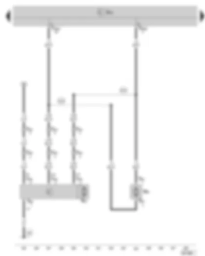 Wiring Diagram  SKODA OCTAVIA II 2011 - Rear window wiper motor - windscreen and rear window washer pump - (valid for vehicles with rear window wiper)