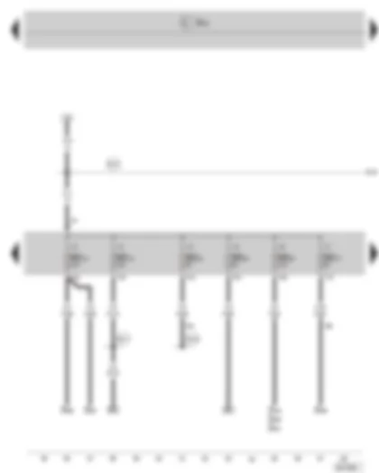 Wiring Diagram  SKODA OCTAVIA II 2011 - Fuse holder