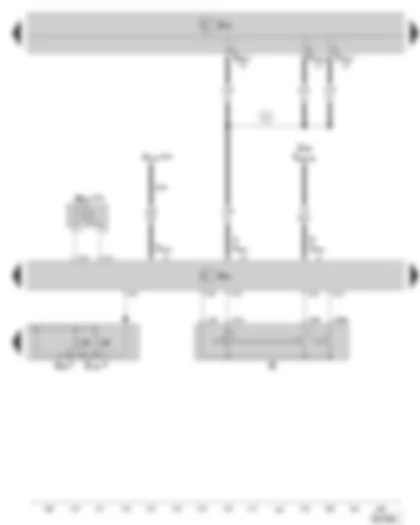 Wiring Diagram  SKODA OCTAVIA II 2011 - Steering column electronics control unit - ignition starter switch - multi-function display call-up button - ignition key withdrawal lock solenoid