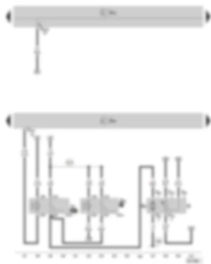 Wiring Diagram  SKODA OCTAVIA II 2013 - Engine control unit - fuel gauge sender - fuel pump - fuel pump relay - fuel supply relay