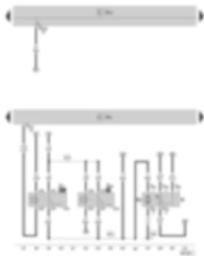 Wiring Diagram  SKODA OCTAVIA II 2012 - Simos control unit - fuel gauge sender - fuel pump - fuel pump relay - fuel supply relay
