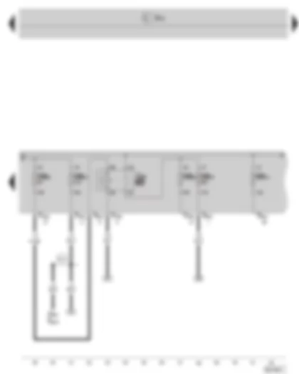Wiring Diagram  SKODA OCTAVIA II 2012 - Secondary air pump relay - E box