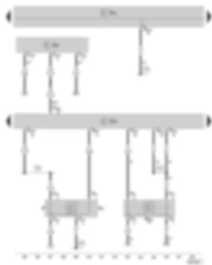 Wiring Diagram  SKODA OCTAVIA II 2011 - Diesel direct injection system control unit - brake pedal switch - clutch position sender