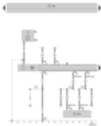 Wiring Diagram  SKODA OCTAVIA II 2011 - Radio - aerial - data bus diagnostic interface