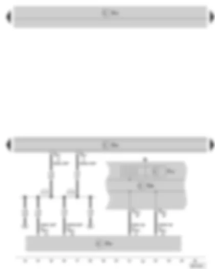 Wiring Diagram  SKODA OCTAVIA II 2011 - Radio navigation system control unit - data bus diagnostic interface - dash panel insert