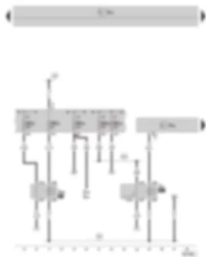 Wiring Diagram  SKODA OCTAVIA II 2013 - Additional heater control unit - fresh air blower relay - auxiliary heater operation relay - fuse holder