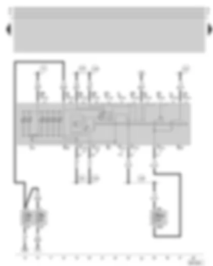 Wiring Diagram  SKODA OCTAVIA 1998 - Light switch - fuse holder