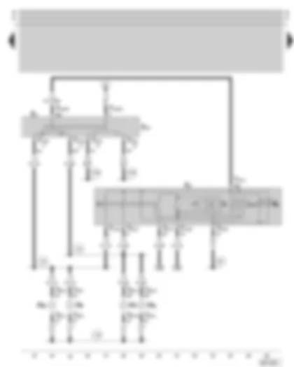 Wiring Diagram  SKODA OCTAVIA 1997 - Turn signal and hazard warning light system - parking light switch