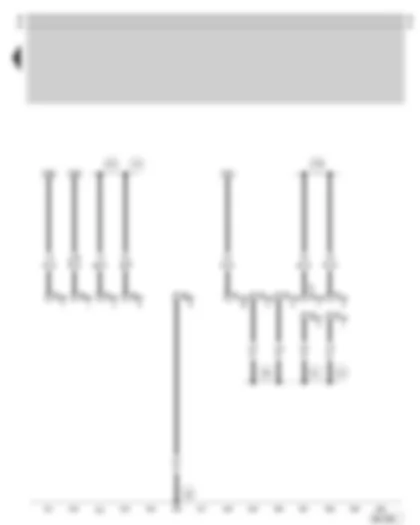Wiring Diagram  SKODA OCTAVIA 1997 - Connector for radio - connector for diagnostic connection
