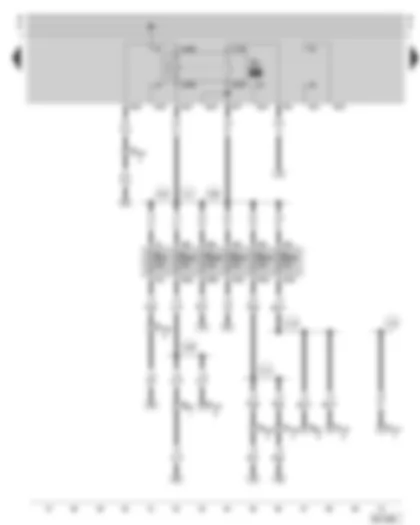 Wiring Diagram  SKODA OCTAVIA 1997 - Fuel pump relay - fuse holder