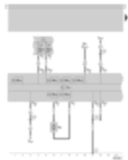 Wiring Diagram  SKODA OCTAVIA 1998 - ABS control unit - fuse holder on the battery