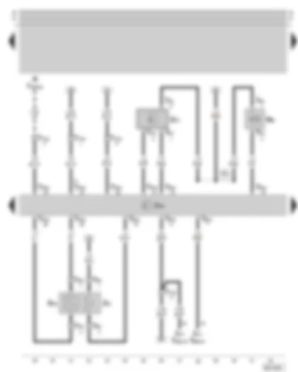 Wiring Diagram  SKODA OCTAVIA 1997 - Motronic control unit - lambda probe - air mass meter