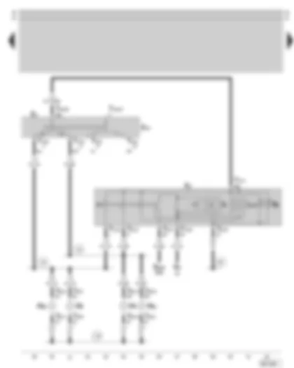 Wiring Diagram  SKODA OCTAVIA 1997 - Turn signal and hazard warning light system - parking light switch